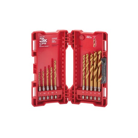 48-89-4859 JUEGO DE BROCAS DE TITANIO 10 PIEZAS SHOCKWAVE™ IMPACT DUTY
