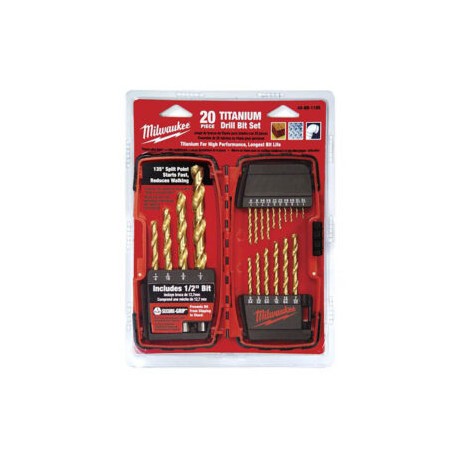 48-89-1105 Juego de brocas de titanio Thunderbolt® (20 piezas)