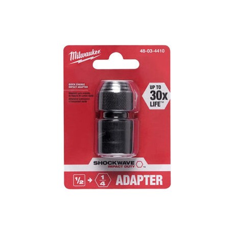 48-03-4410 Shockwave – Adaptador hexagonal cuadrado de 1/2 pulgadas por 1/4 pulgadas
