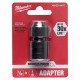 48-03-4410 Shockwave – Adaptador hexagonal cuadrado de 1/2 pulgadas por 1/4 pulgadas