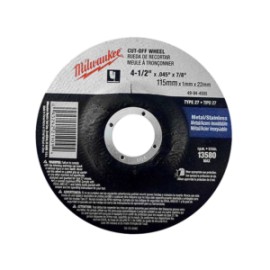 49-94-4505 DISCO PARA CORTE DE METAL MILWAUKEE 4-1/2? x .045?